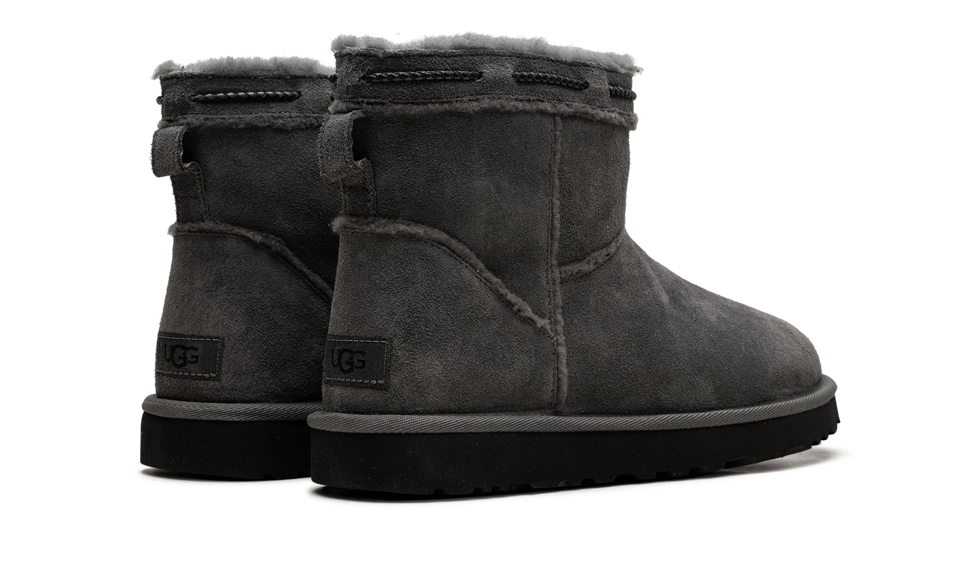 Classic Mini Shearling Braid Women "Charcoal" 1166751 CHRC