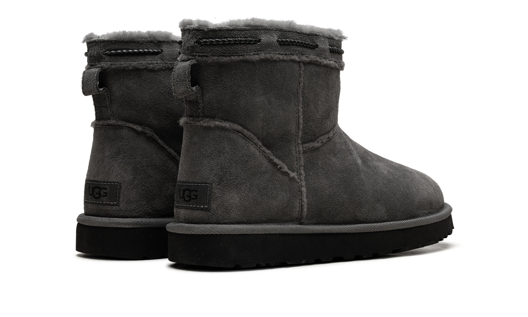 Classic Mini Shearling Braid Women "Charcoal" 1166751 CHRC