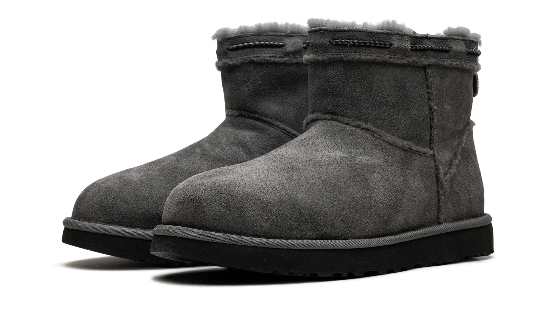 Classic Mini Shearling Braid Women "Charcoal" 1166751 CHRC
