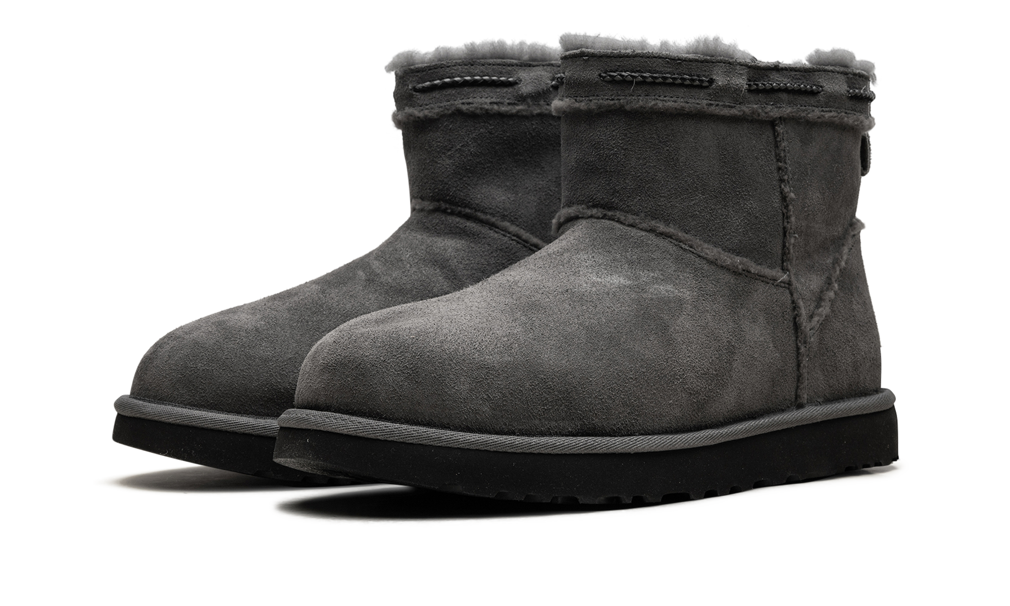 Classic Mini Shearling Braid Women "Charcoal" 1166751 CHRC
