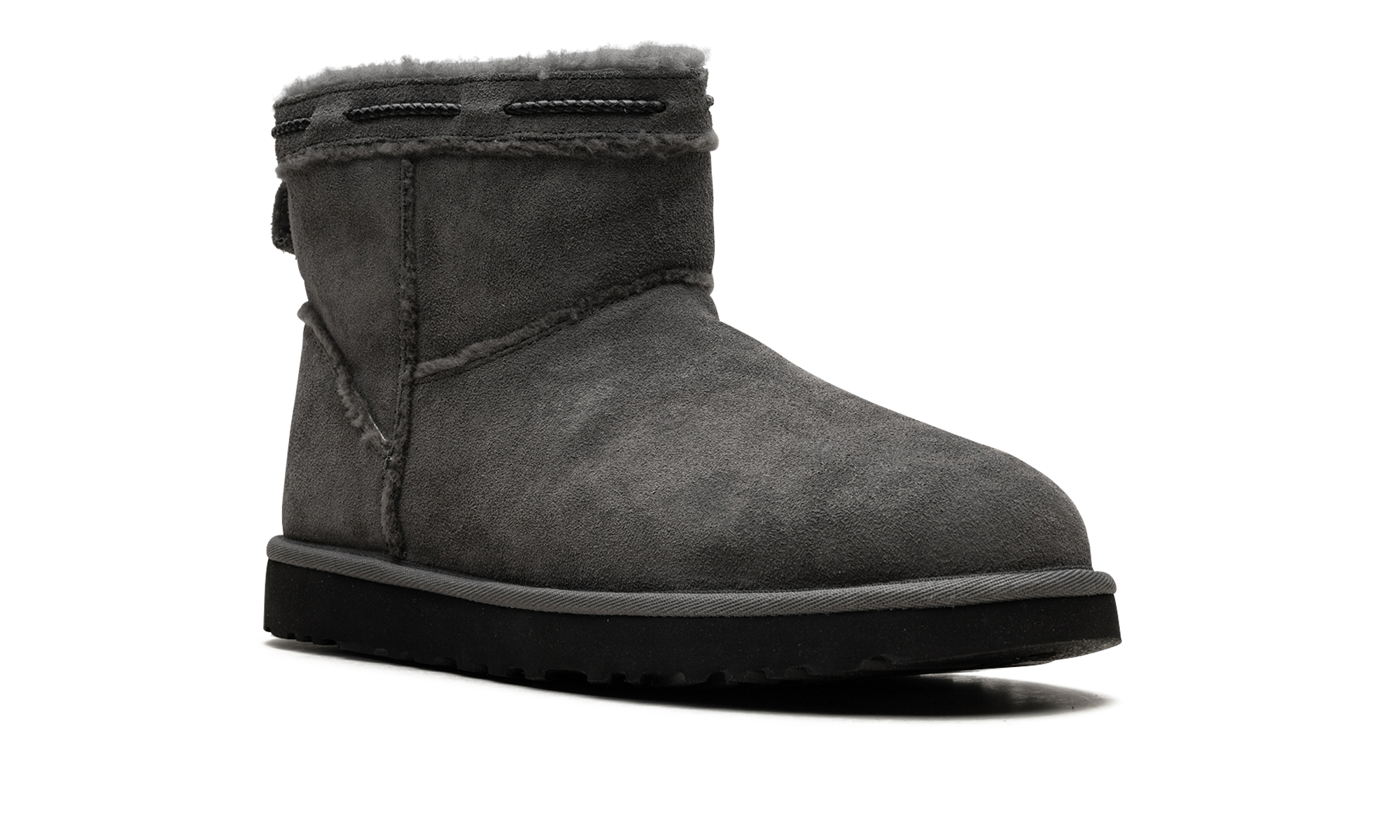 Classic Mini Shearling Braid Women "Charcoal" 1166751 CHRC