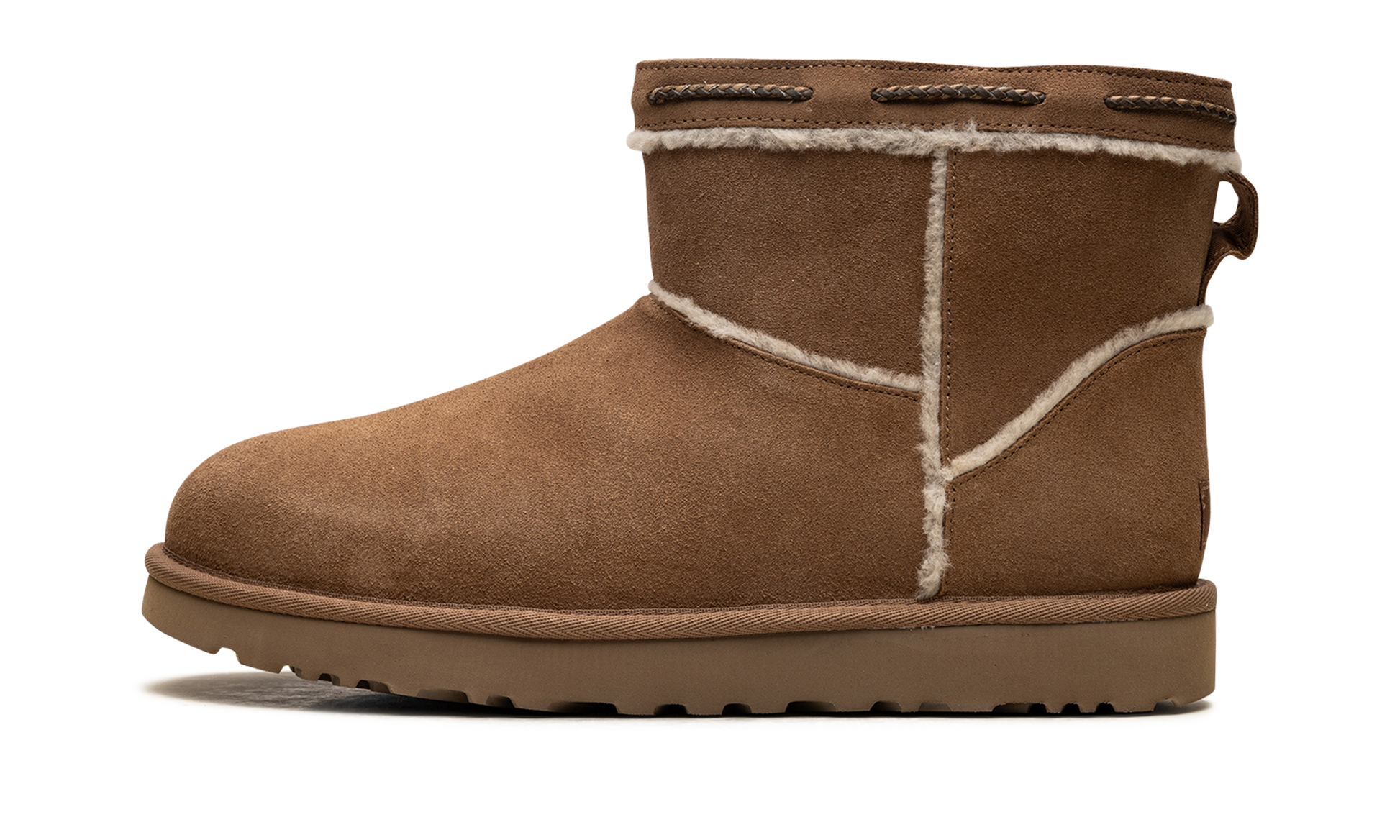 Classic Mini Shearling Braid Women "Chestnut" 1166751 CHE