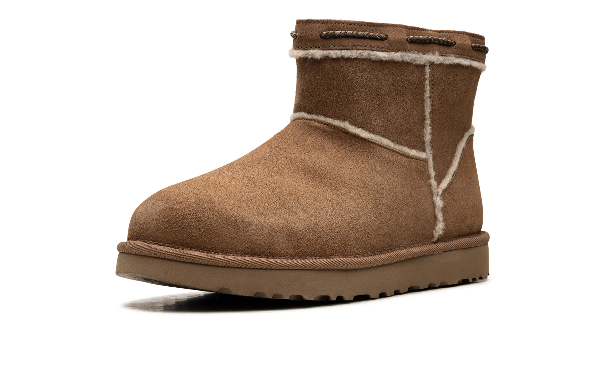 Classic Mini Shearling Braid Women "Chestnut" 1166751 CHE