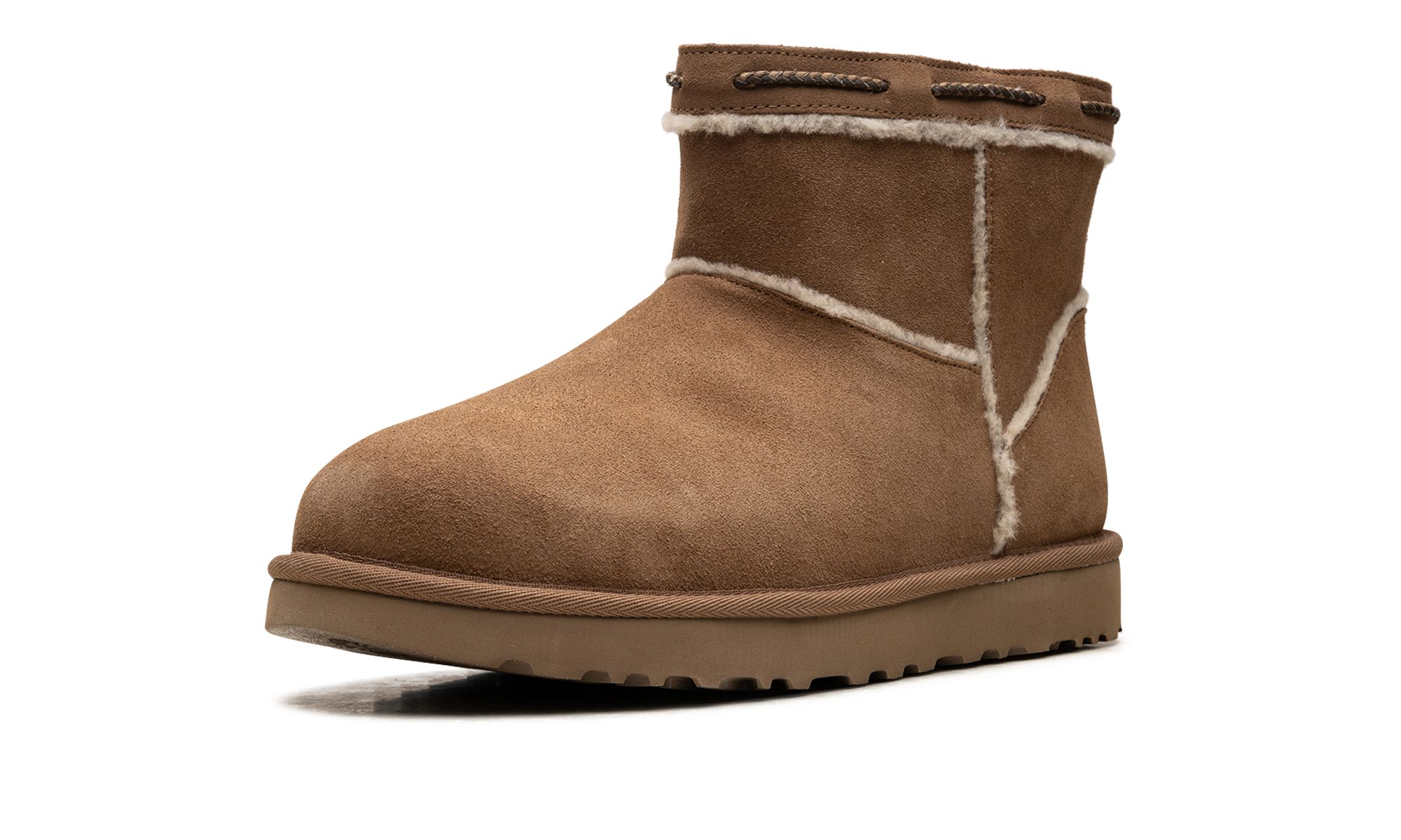 Classic Mini Shearling Braid Women "Chestnut" 1166751 CHE