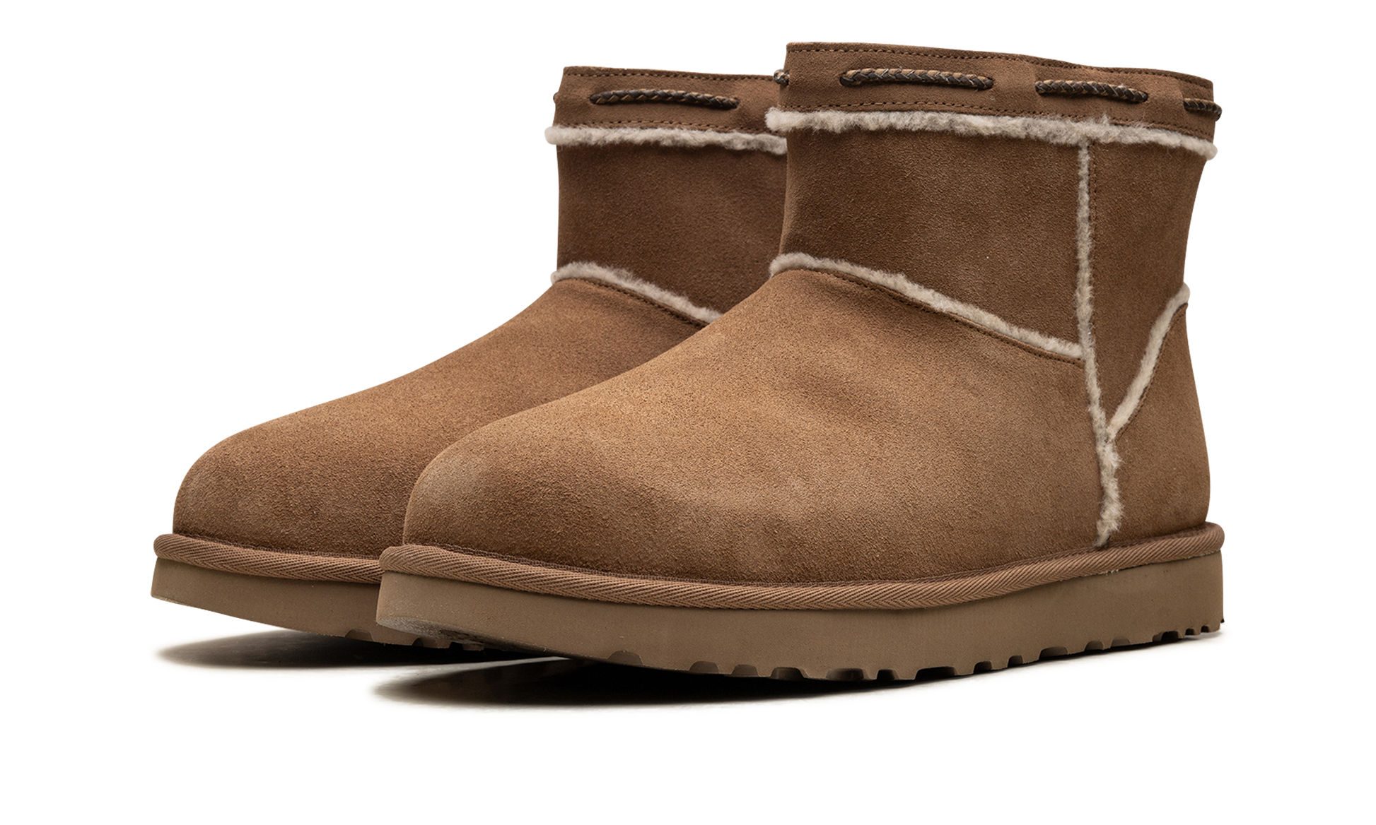 Classic Mini Shearling Braid Women "Chestnut" 1166751 CHE