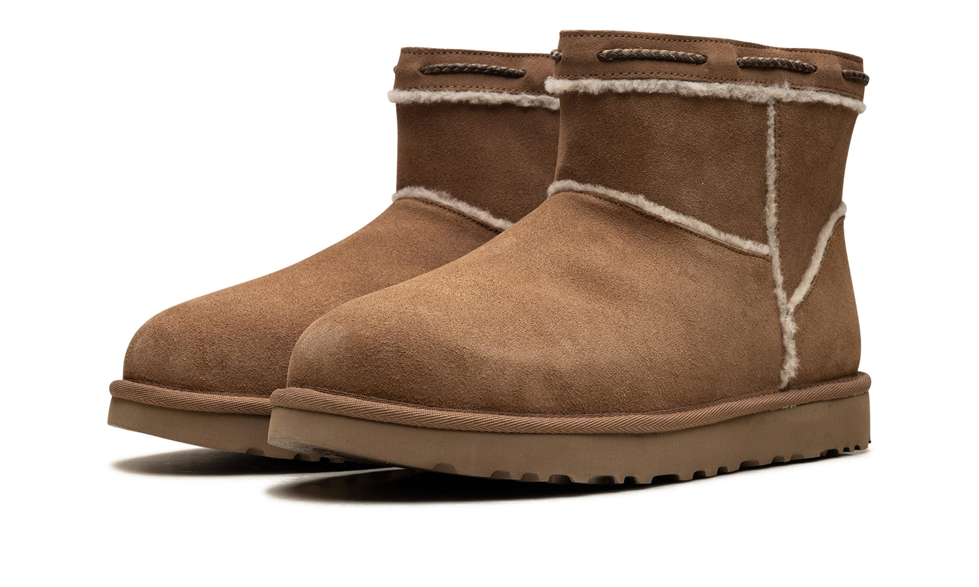 Classic Mini Shearling Braid Women "Chestnut" 1166751 CHE