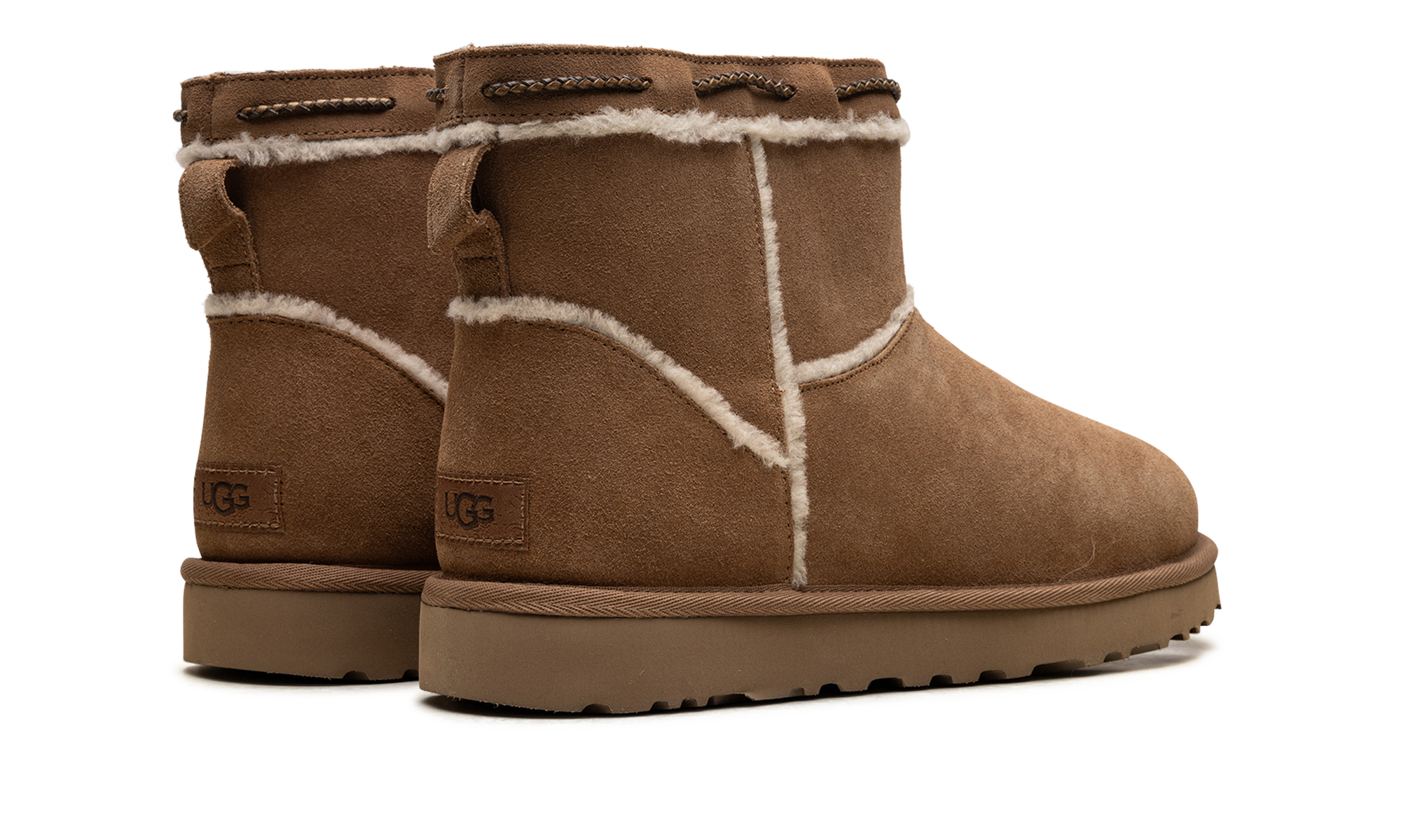Classic Mini Shearling Braid Women "Chestnut" 1166751 CHE