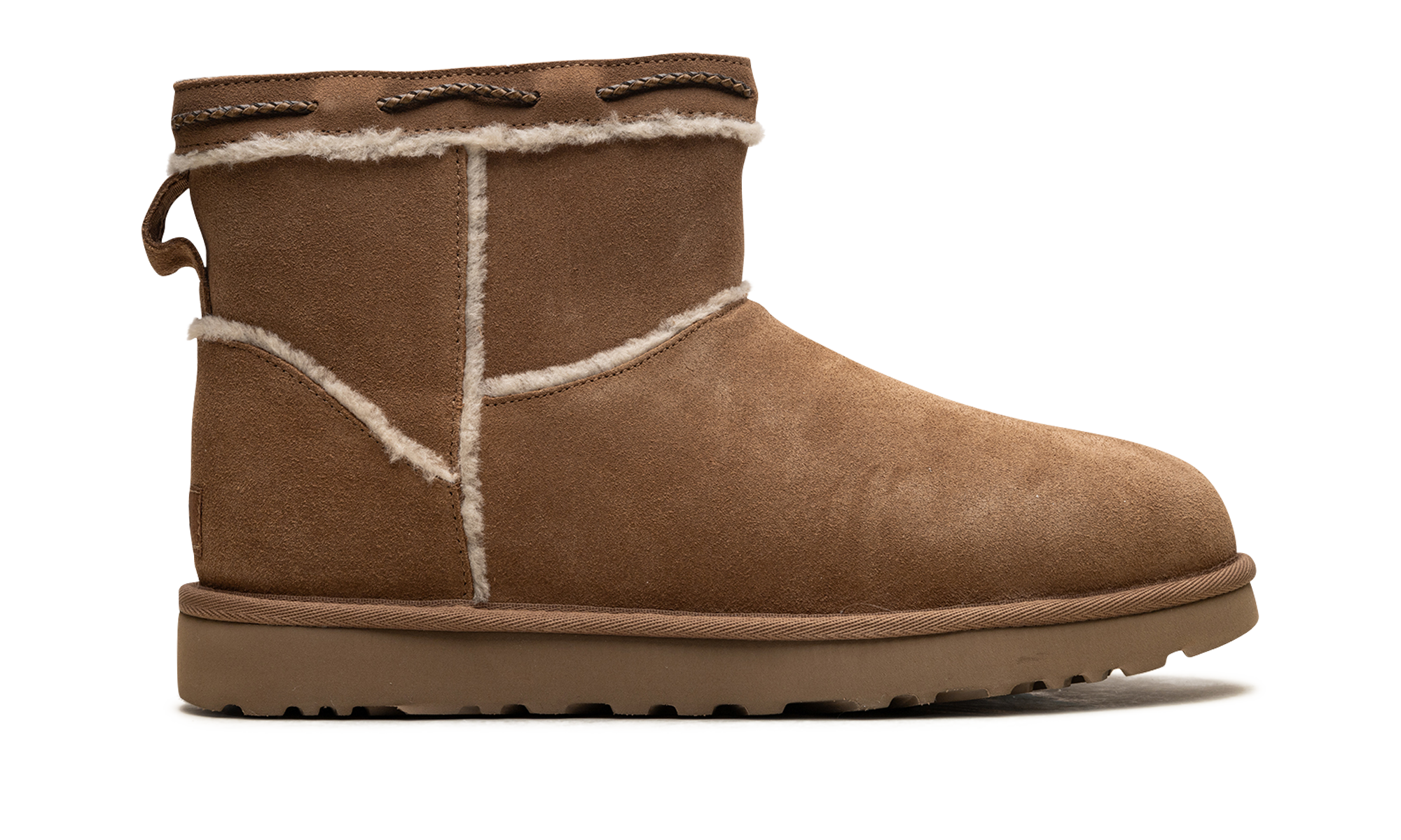 Classic Mini Shearling Braid Women "Chestnut" 1166751 CHE