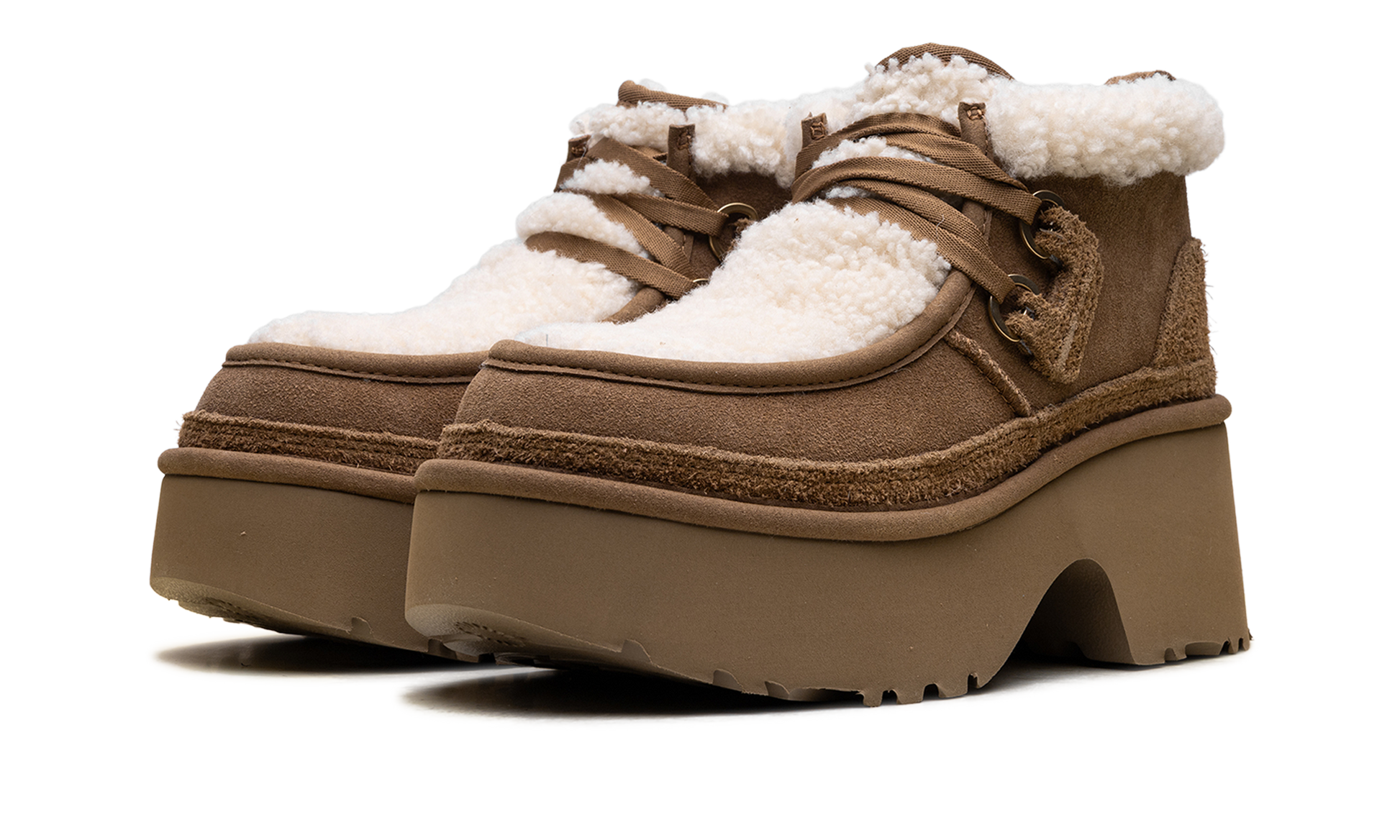 Classic New Heights Lace Up Women "Chestnut" 1167772 CHE