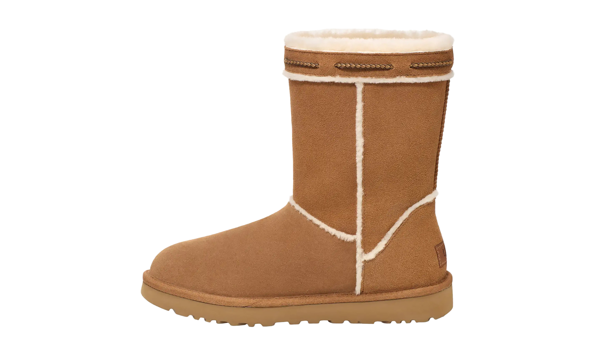 Classic Short Shearling Braid Women "Chestnut"