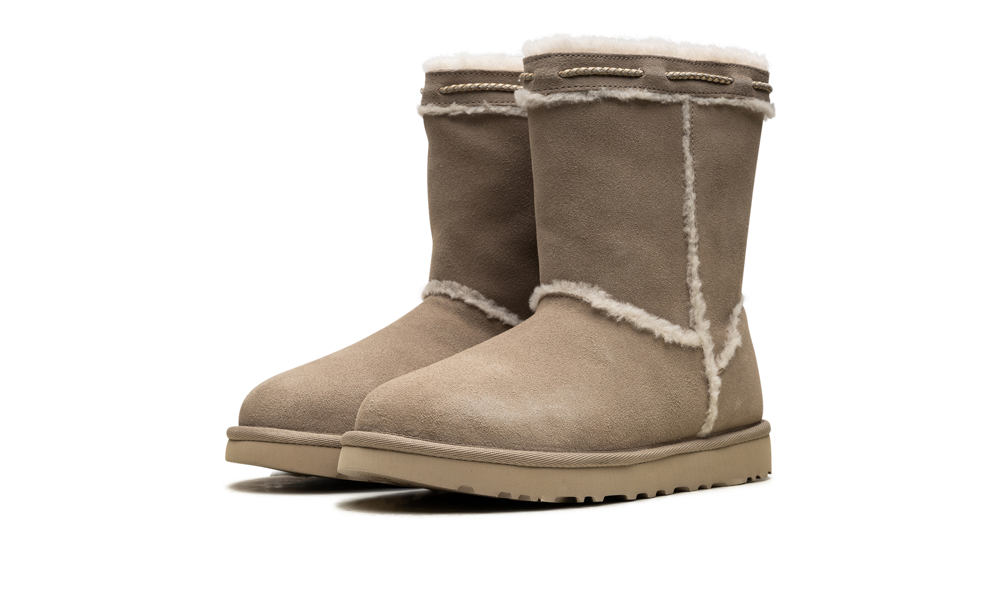 Classic Short Shearling Braid Women "Dune" 1166752 DUNE