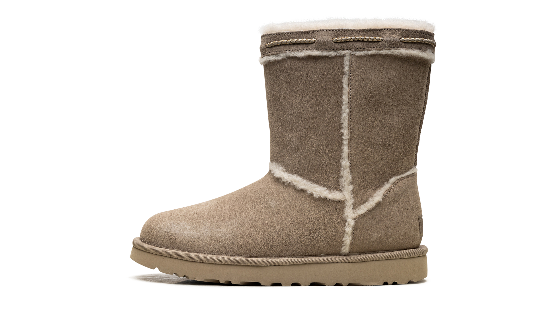 Classic Short Shearling Braid Women "Dune" 1166752 DUNE