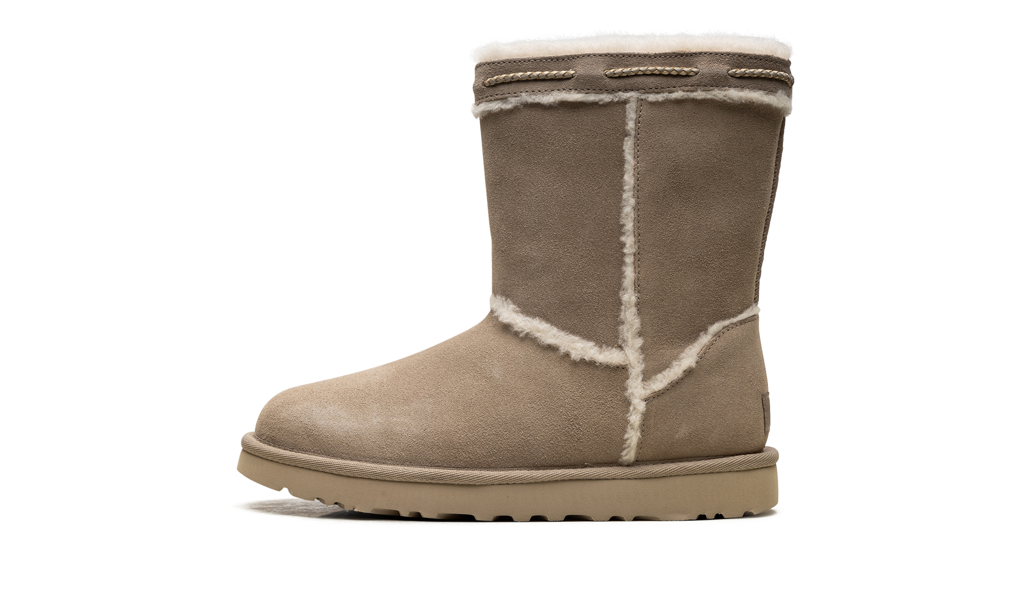 Classic Short Shearling Braid Women "Dune" 1166752 DUNE