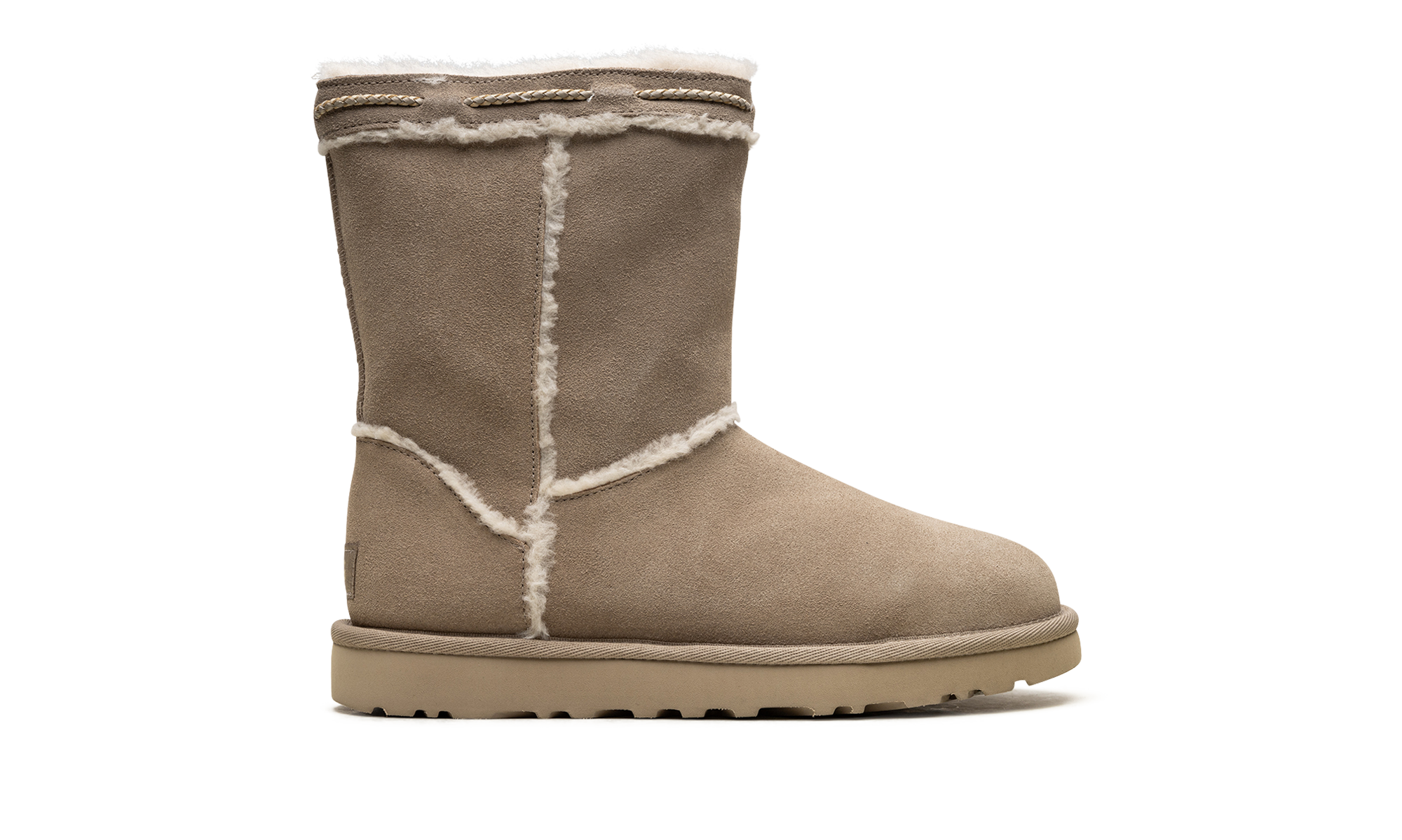 Classic Short Shearling Braid Women "Dune" 1166752 DUNE
