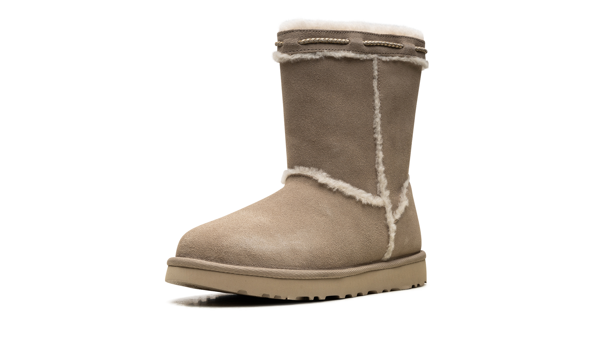 Classic Short Shearling Braid Women "Dune" 1166752 DUNE