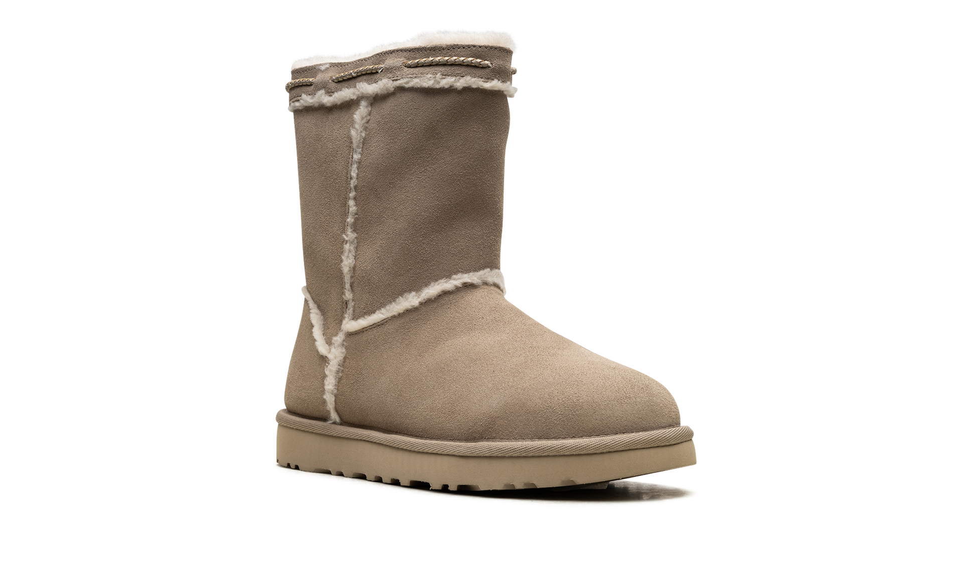 Classic Short Shearling Braid Women "Dune" 1166752 DUNE