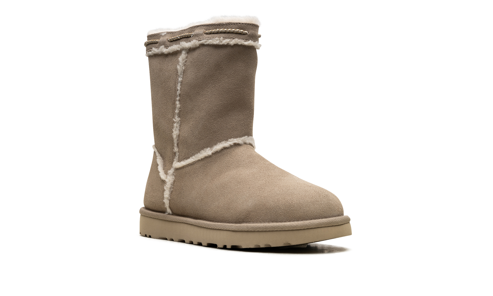 Classic Short Shearling Braid Women "Dune" 1166752 DUNE
