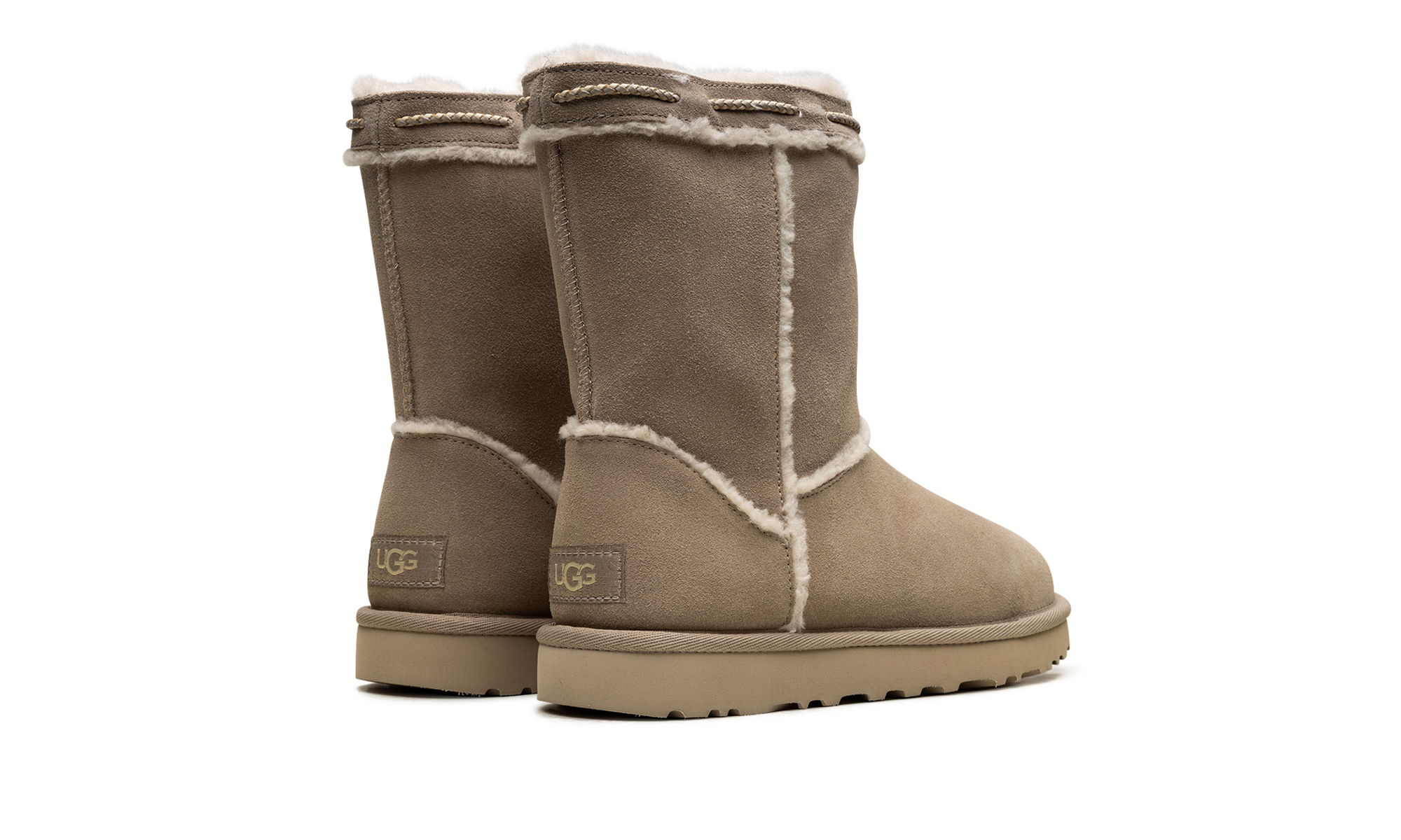 Classic Short Shearling Braid Women "Dune" 1166752 DUNE