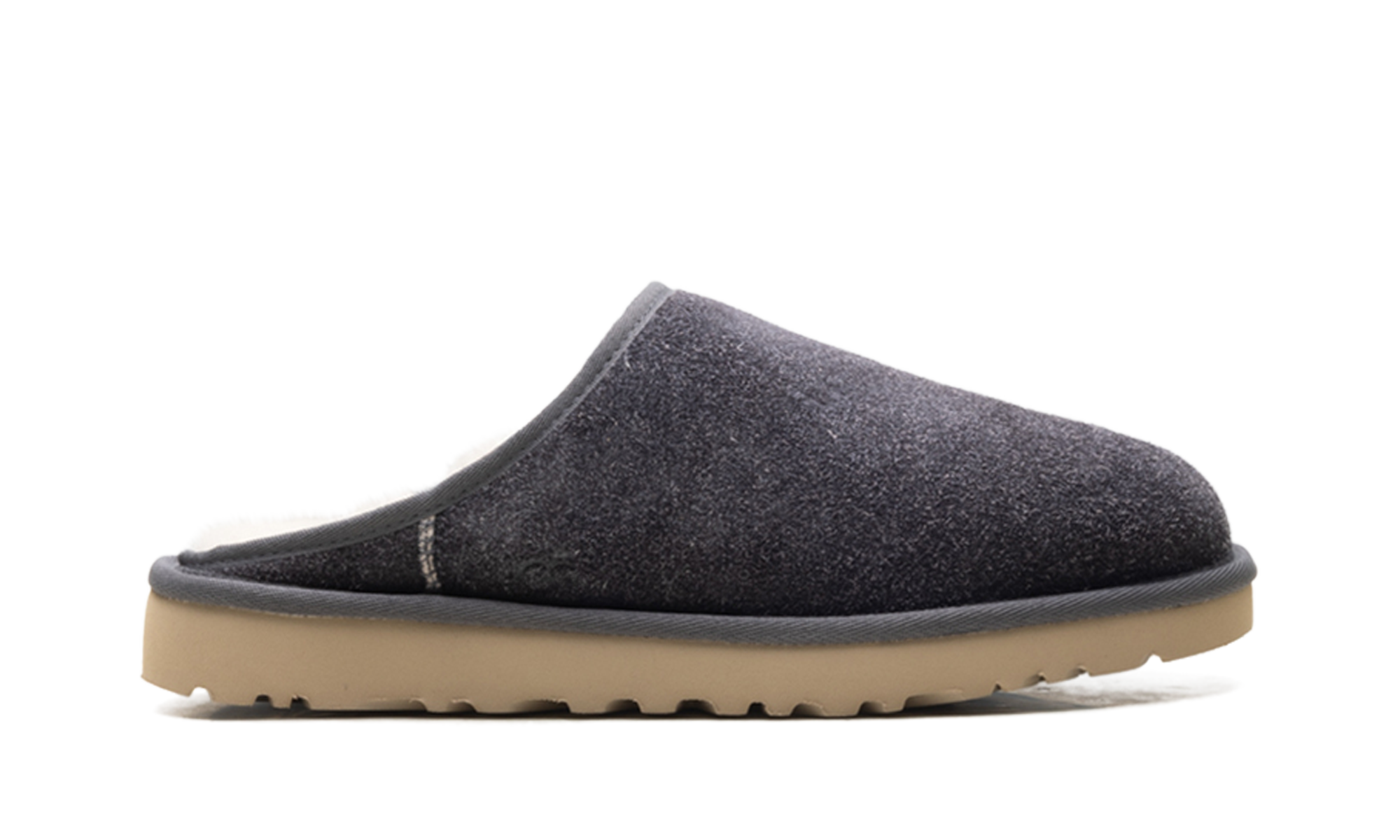 Classic Slip-On Shaggy Suede Slipper "Dark grey" 1153104 DGRY