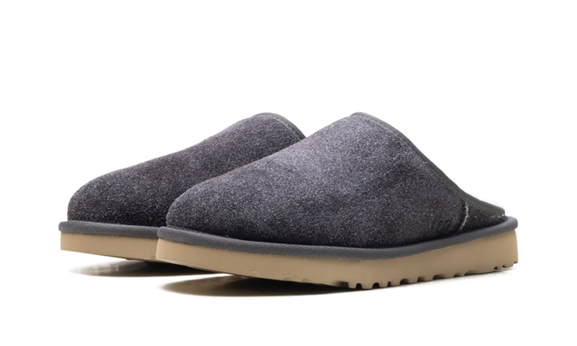 Classic Slip-On Shaggy Suede Slipper "Dark grey" 1153104 DGRY