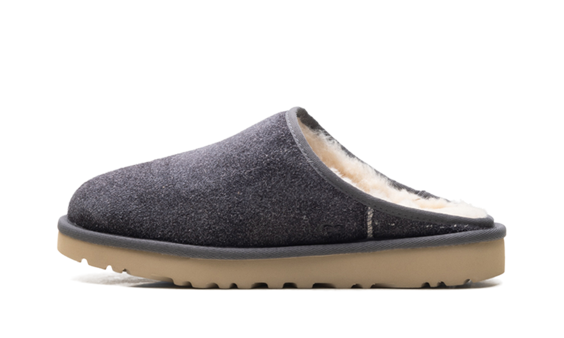 Classic Slip-On Shaggy Suede Slipper "Dark grey" 1153104 DGRY