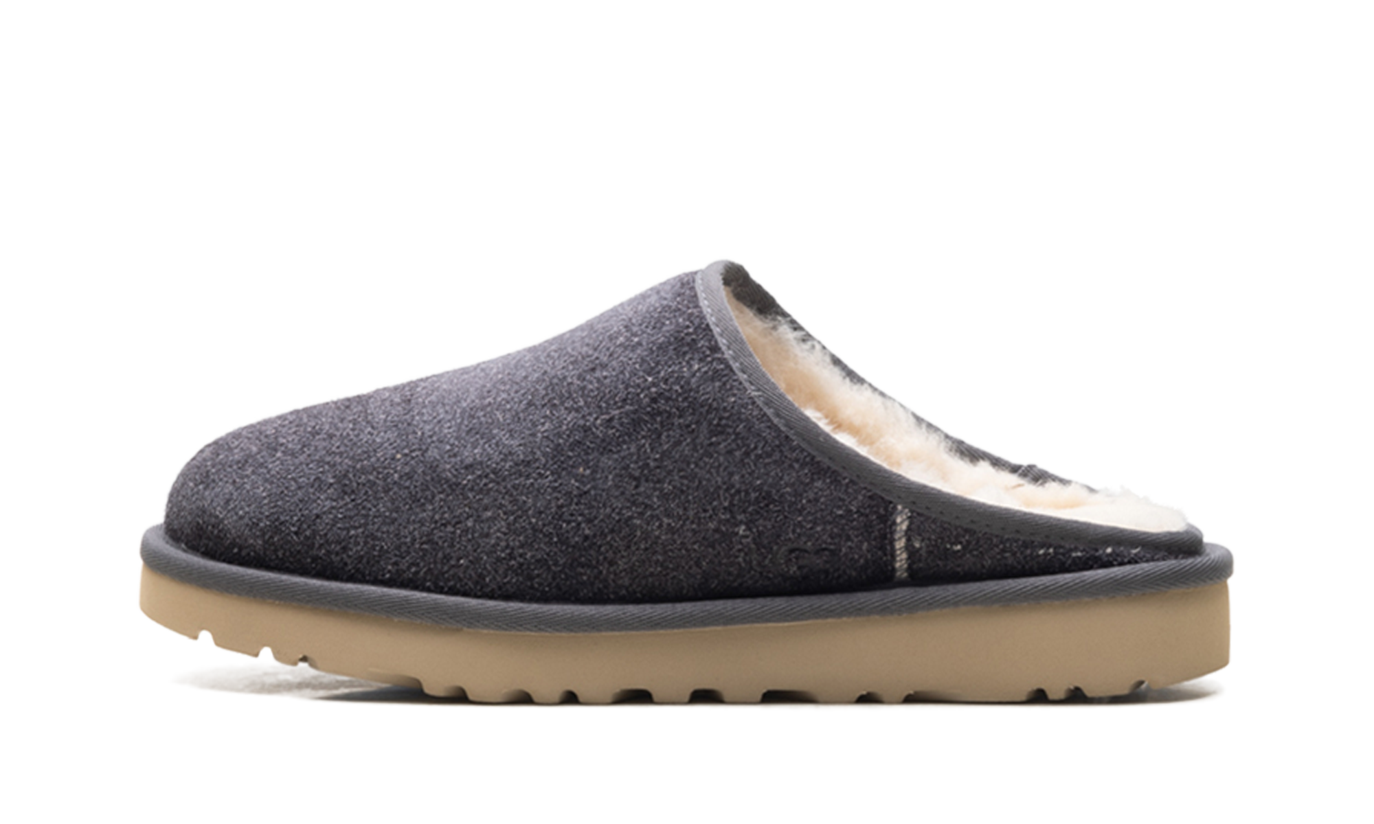 Classic Slip-On Shaggy Suede Slipper "Dark grey" 1153104 DGRY