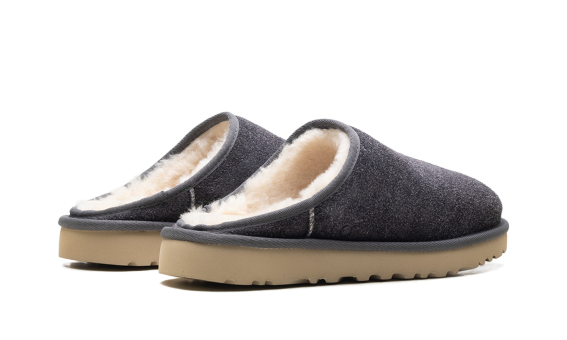 Classic Slip-On Shaggy Suede Slipper "Dark grey" 1153104 DGRY