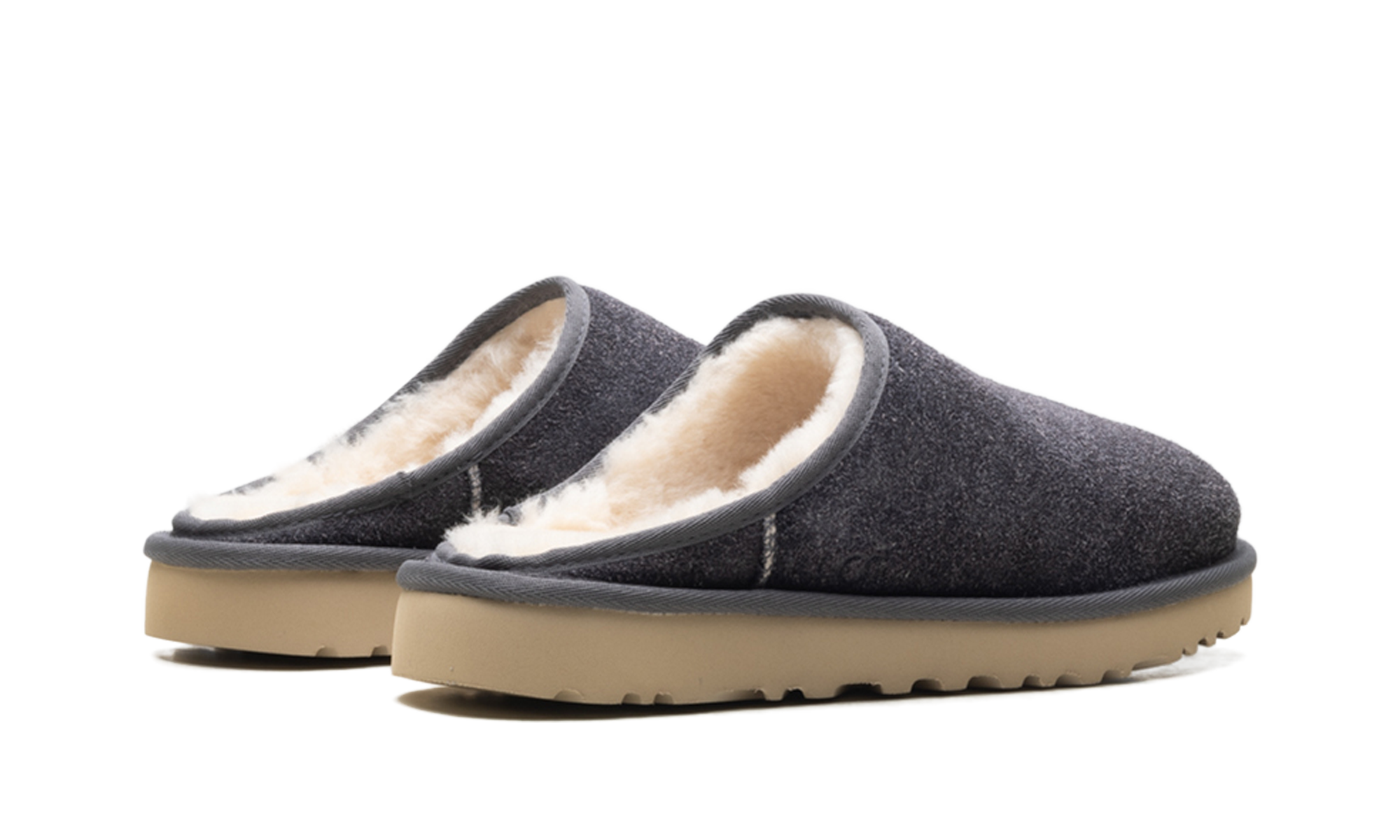 Classic Slip-On Shaggy Suede Slipper "Dark grey" 1153104 DGRY