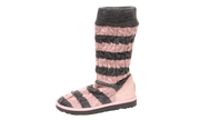 Classic Tall Stripe Cable Knit Boots Ps "Bliss Pink Heather Grey"
