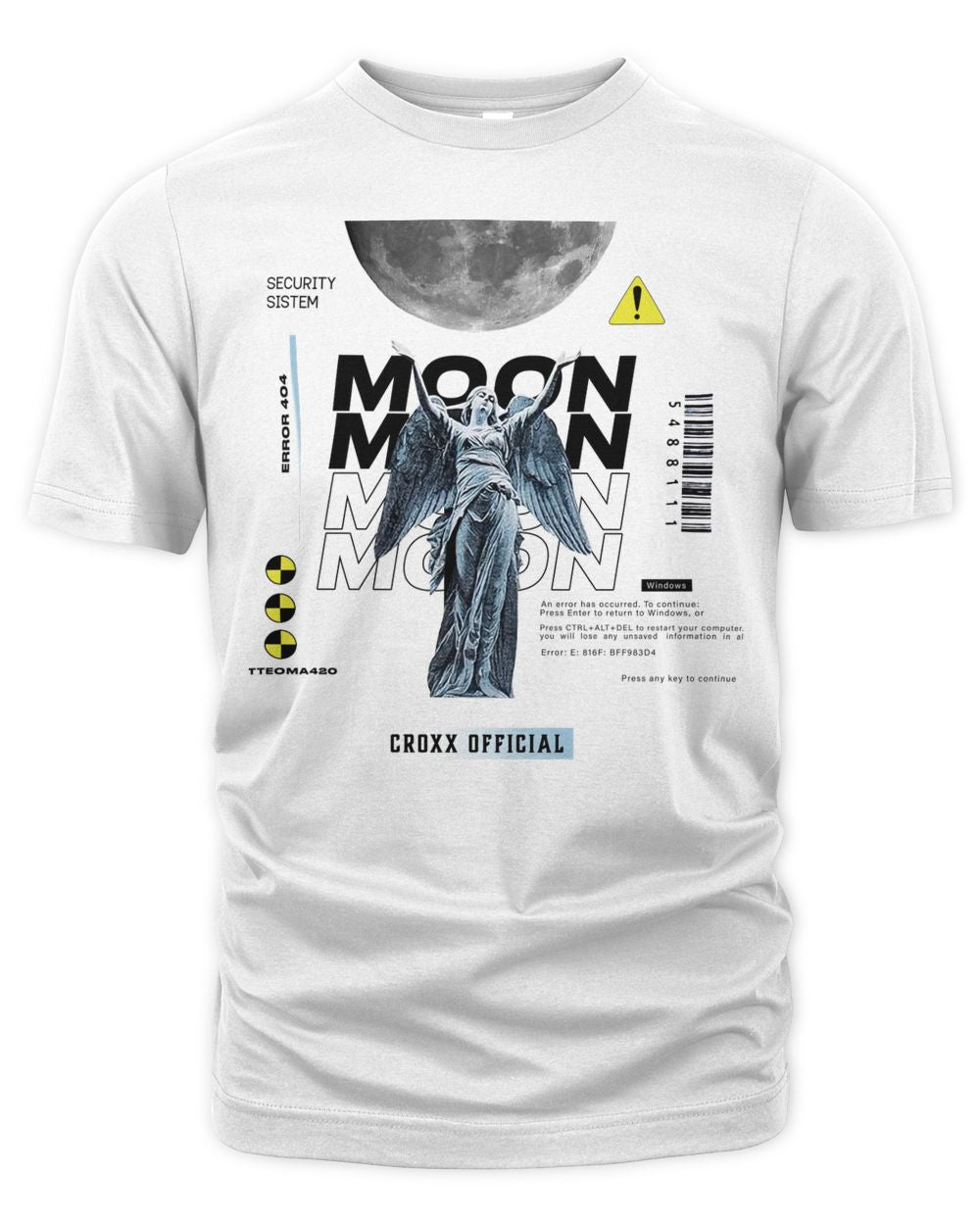 Techwear On Clothing Dark Angel Sculpture Shirt