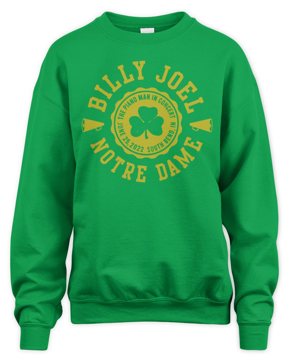 Billy Joel Merch Notre Dame Shamrock Shirt
