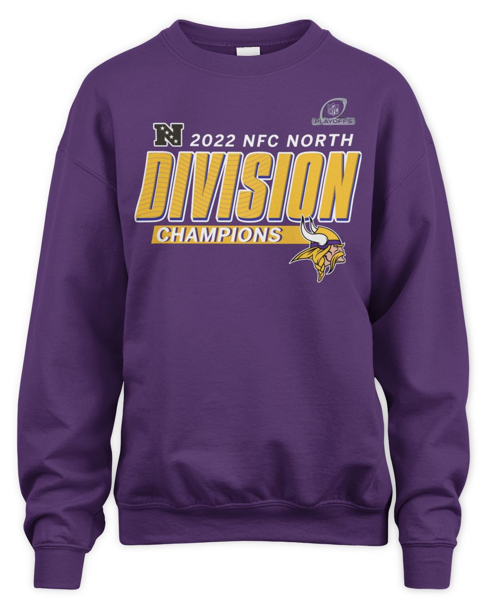 Vikings 2022 North Division Champions Big & Tall Divide & Conquer Shirt