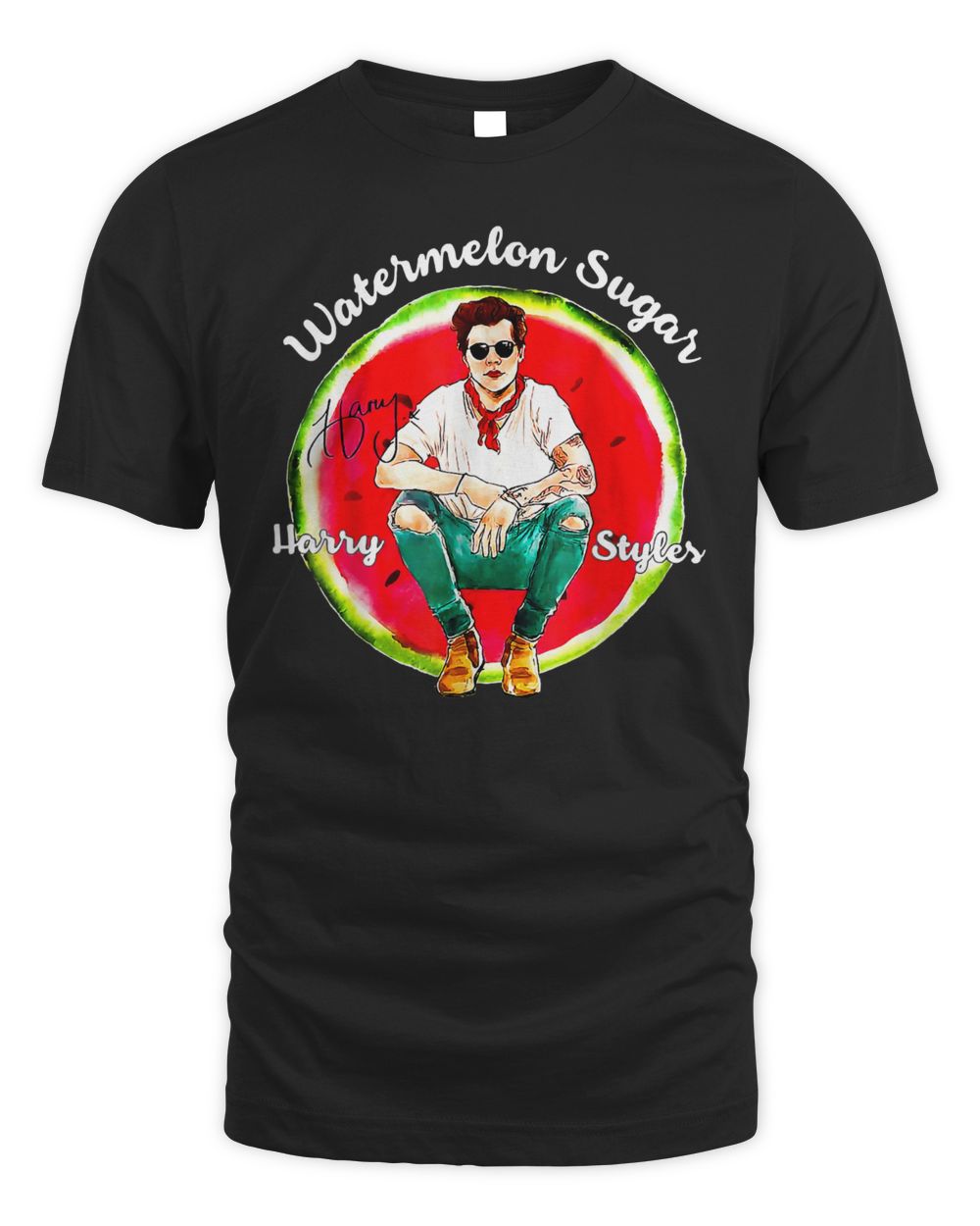 Funny Watermelon Style Art Paint Friends Shirt