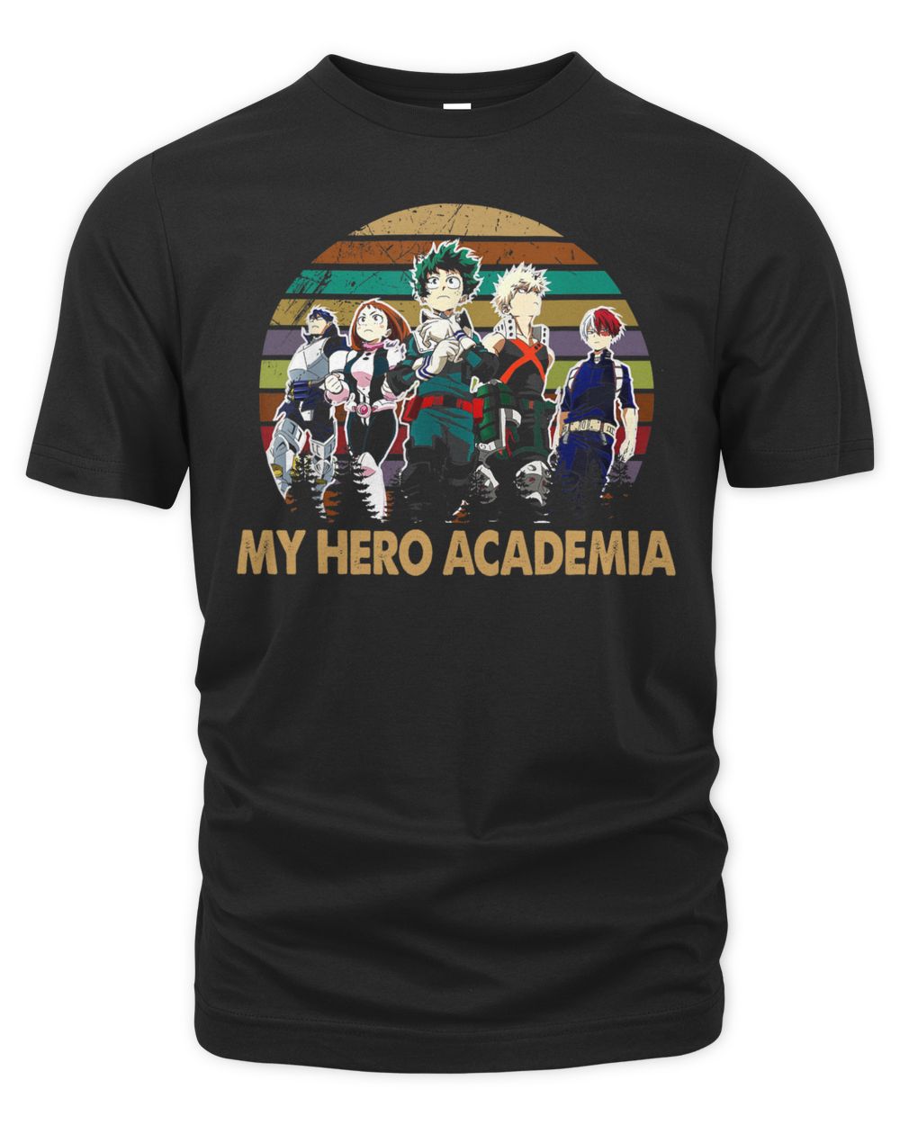 Vintage Academia My Heros Outfits Anime Manga Series For Fan Shirt