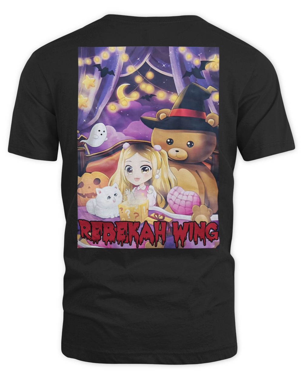 Rebekah Wing Merch À Capuche Spooky Noir Shirt