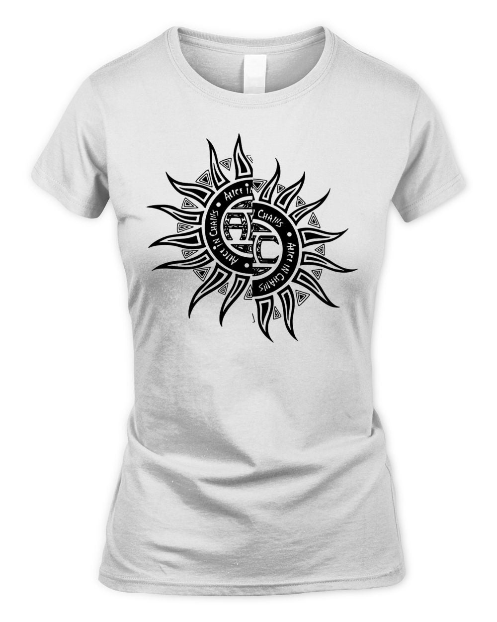 Alice in Chains Merch Split Sun Logo Vintage Inspired Shirt