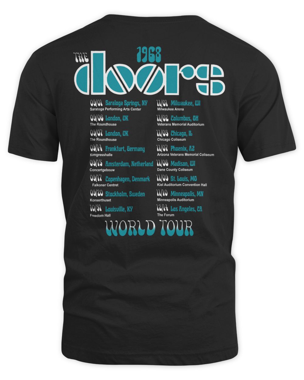 Doors Merch 1968 Tour Shirt