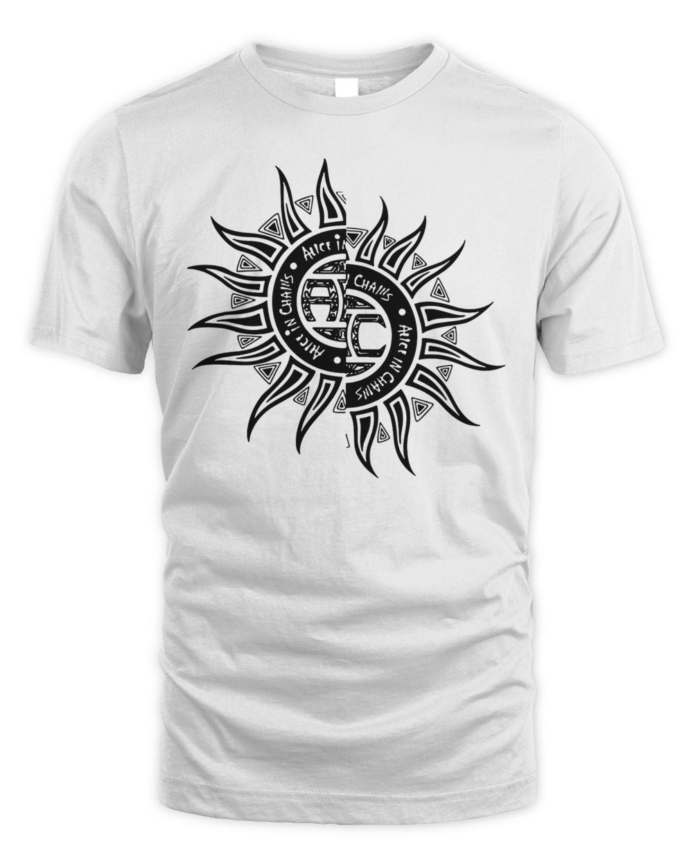 Alice in Chains Merch Split Sun Logo Vintage Inspired Shirt