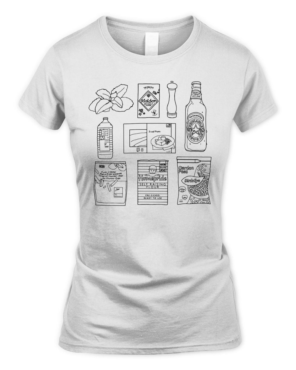 Quite Nice Clothing Fish And Chips Shirt