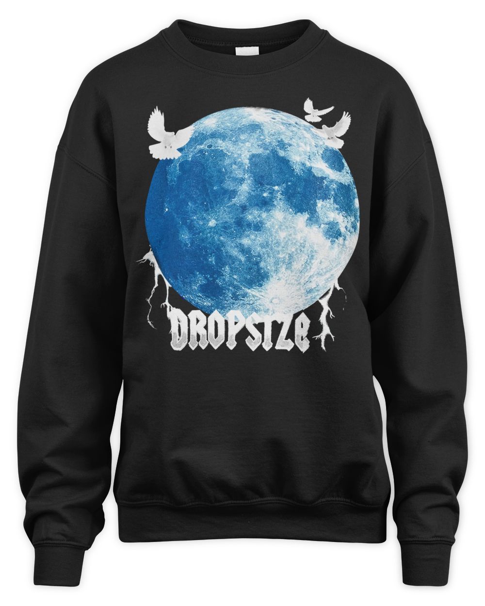 Dropsize Clothing Blue Moon Design Shirt