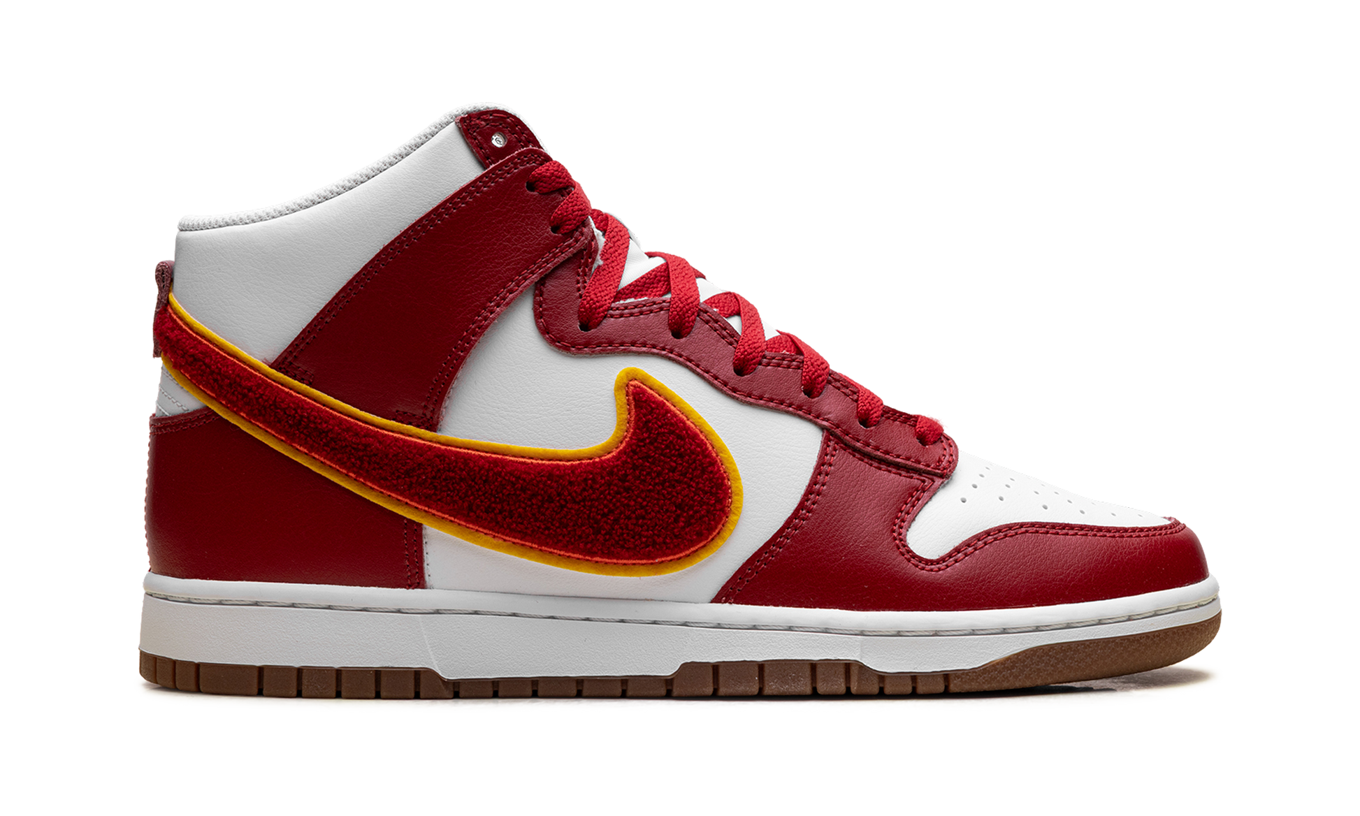 Dunk High "Chenille swoosh white gym red" DR8805 101