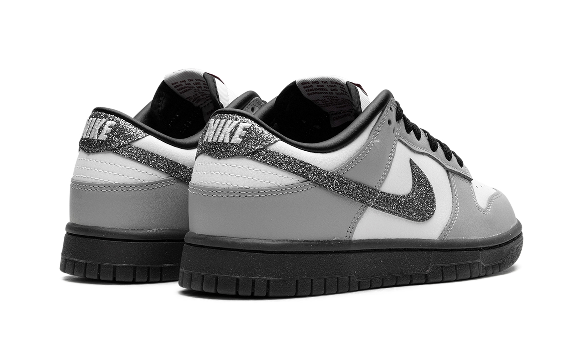 Dunk Low Lx Women "Glitter swoosh white light smoke grey" HQ3462 191