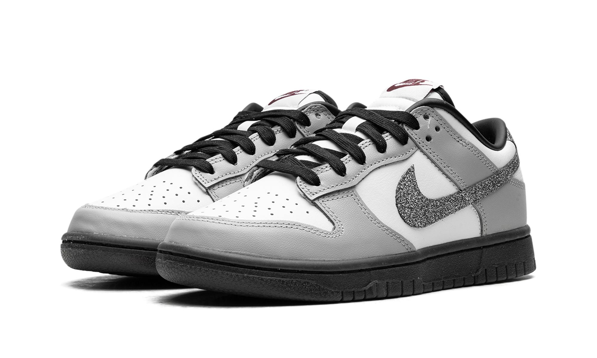 Dunk Low Lx Women "Glitter swoosh white light smoke grey" HQ3462 191