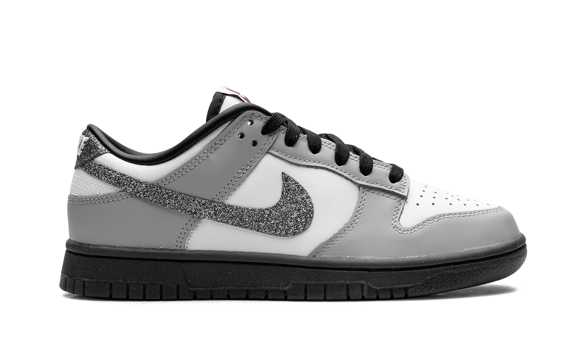 Dunk Low Lx Women "Glitter swoosh white light smoke grey" HQ3462 191