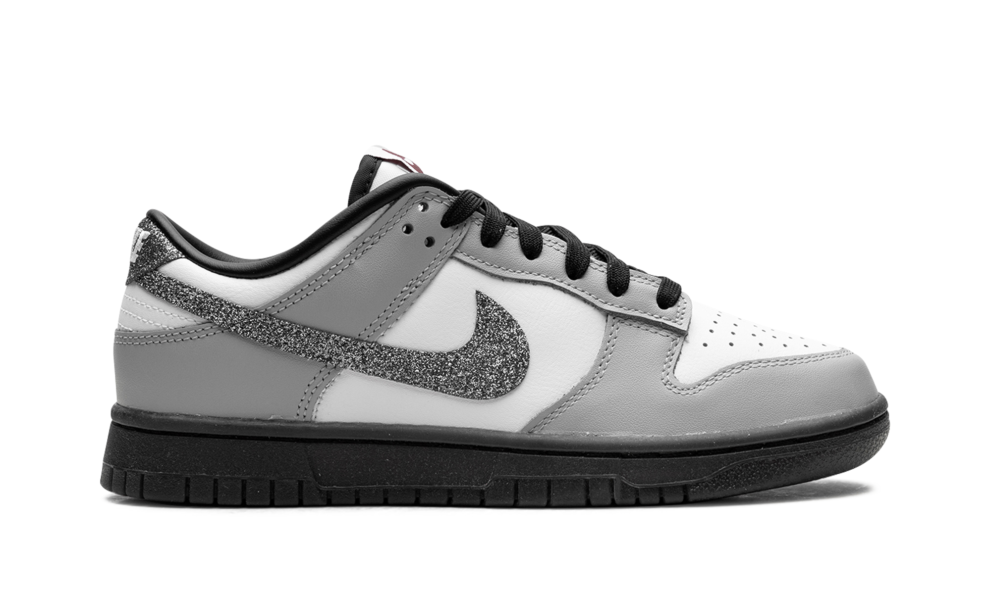 Dunk Low Lx Women "Glitter swoosh white light smoke grey" HQ3462 191