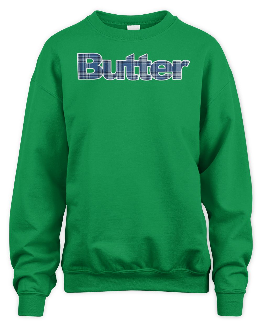 Butter Clothing Plaid Applique Logo Shirt