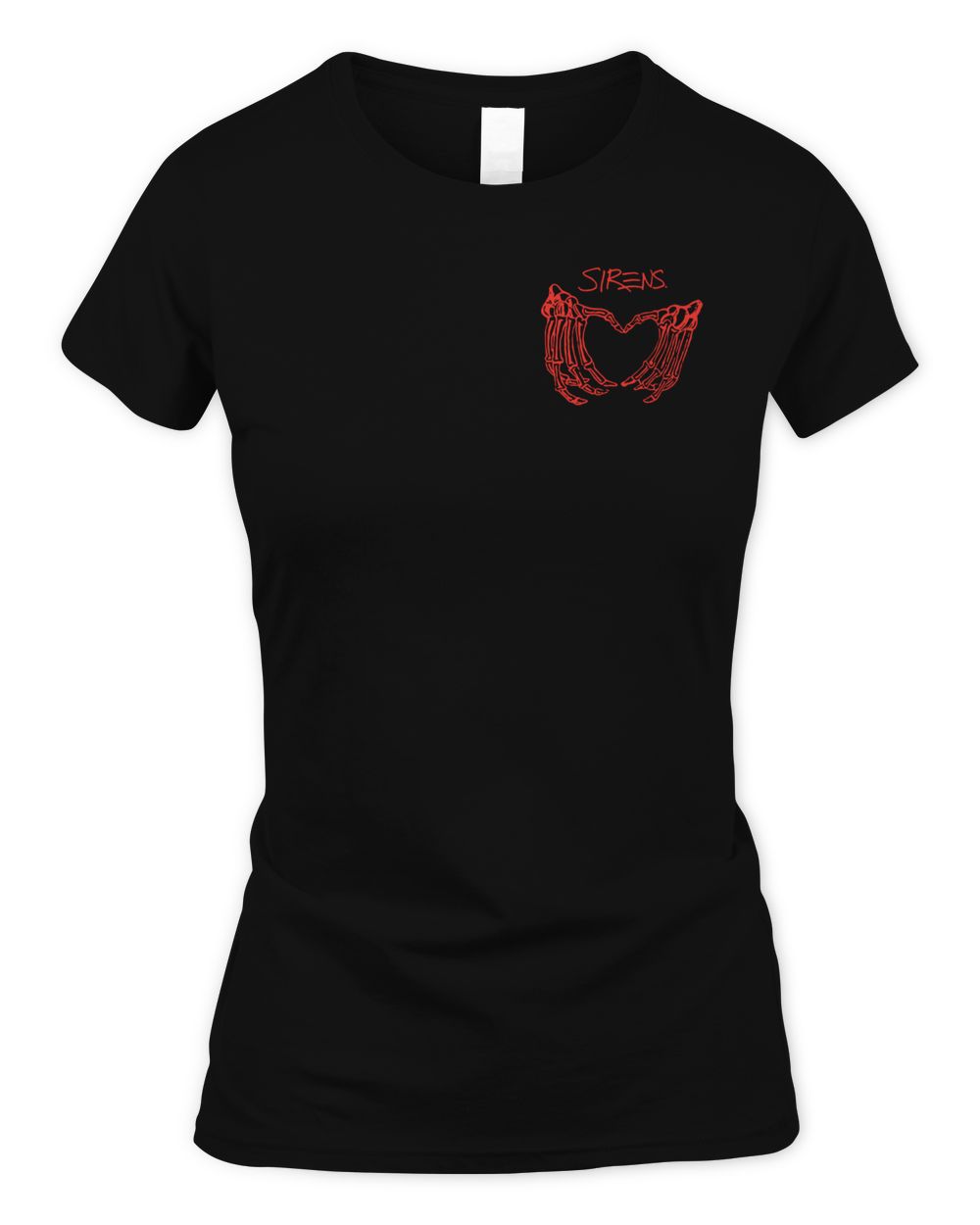 Sleeping With Sirens Merch Skeleton Heart Shirt