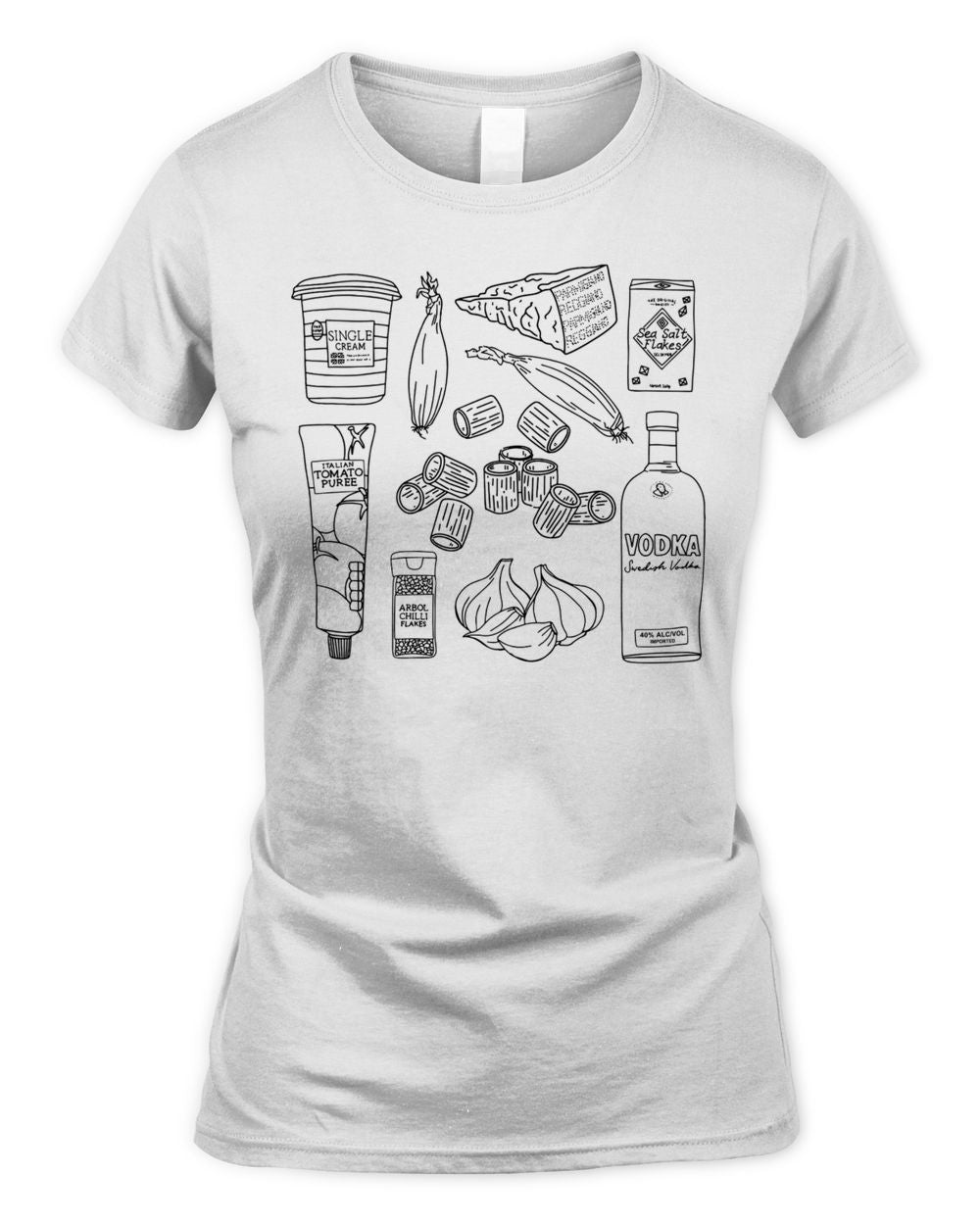 Quite Nice Clothing Spicy Vodka Rigatoni Shirt