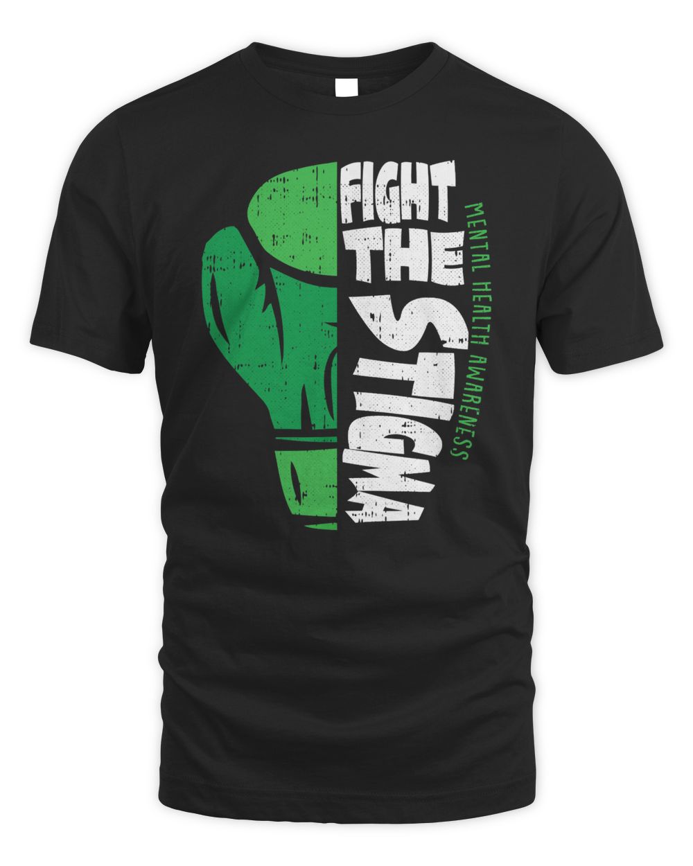 Fight The Stigma Mental Health Awareness Green Ribbon Shirt