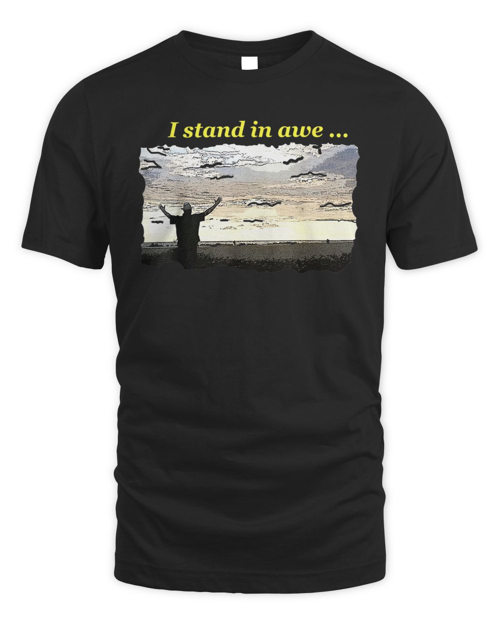 Chaplain Russ Arms Raised I Stand In Awe Shirt